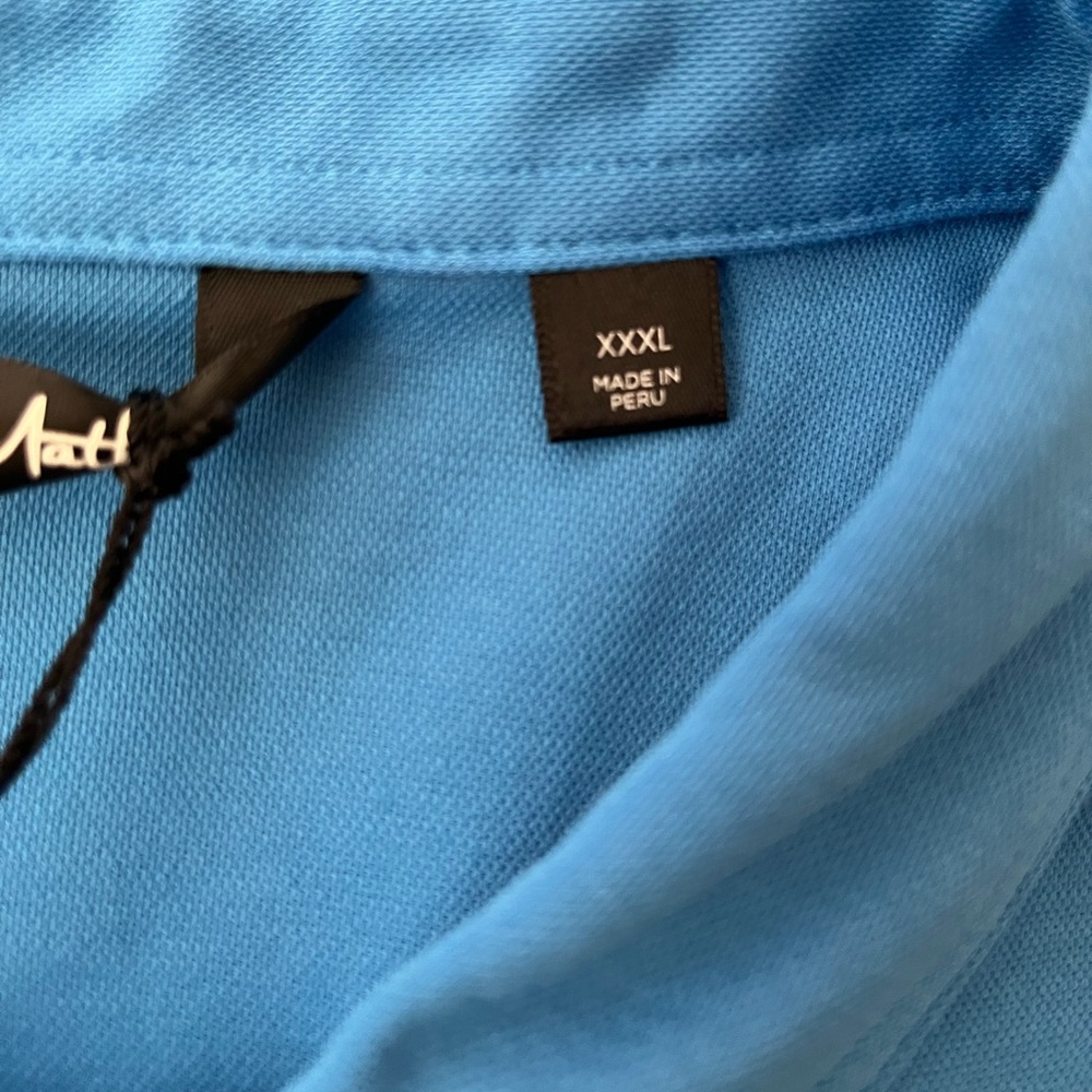 New Travis Matthew classic blue Oceanside performance golf polo. Size XXXL - Picture 5 of 11